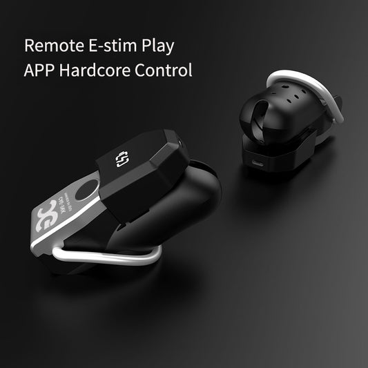 QIUI Upgraded 2 Penis Cage APP Remote Control Electric Shock Cock Cage Chastity Belt QIUI Cock Lock Sex Toy Male Chastity Device