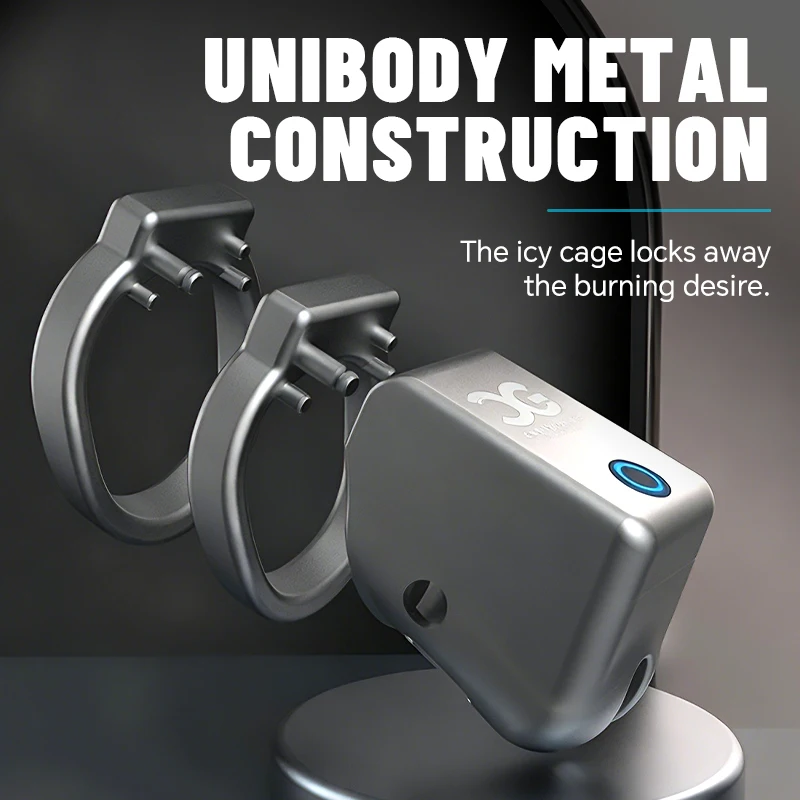 BUYBOOS × QIUI APP Remote Control Metal Cock Cage Male Chastity Cage Sissy Chastity Device CB Urethral Lock Penis Lock Sex Toy for Men Gay
