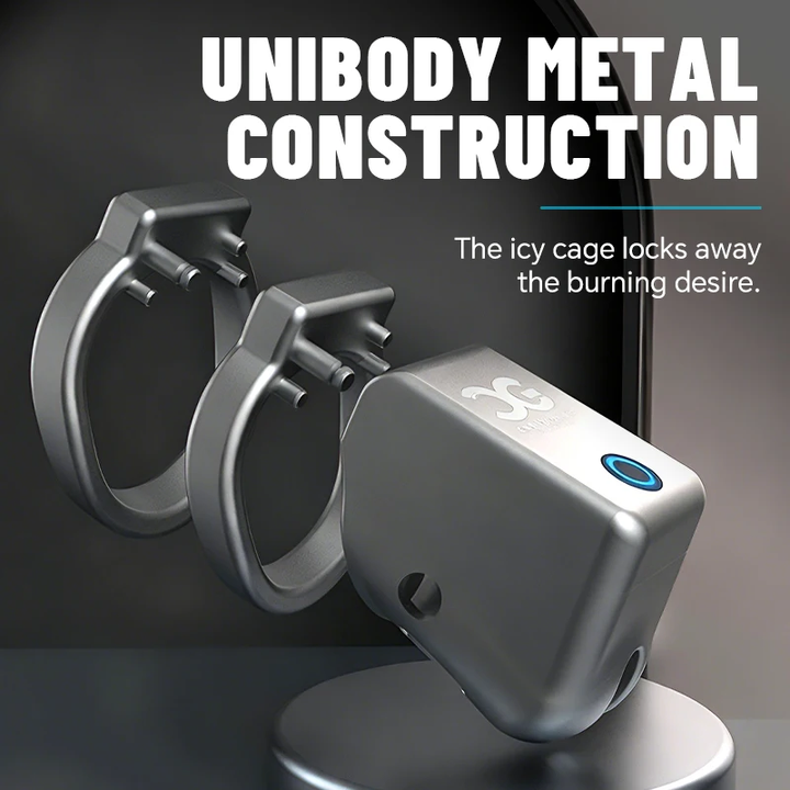 BUYBOOS × QIUI APP Remote Control Metal Cock Cage Male Chastity Cage Sissy Chastity Device CB Urethral Lock Penis Lock Sex Toy for Men Gay