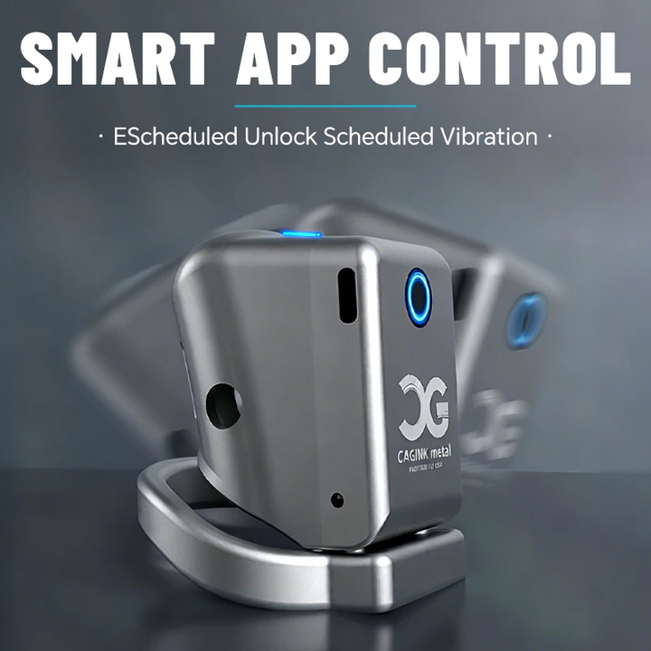 BUYBOOS × QIUI APP Remote Control Metal Cock Cage Male Chastity Cage Sissy Chastity Device CB Urethral Lock Penis Lock Sex Toy for Men Gay