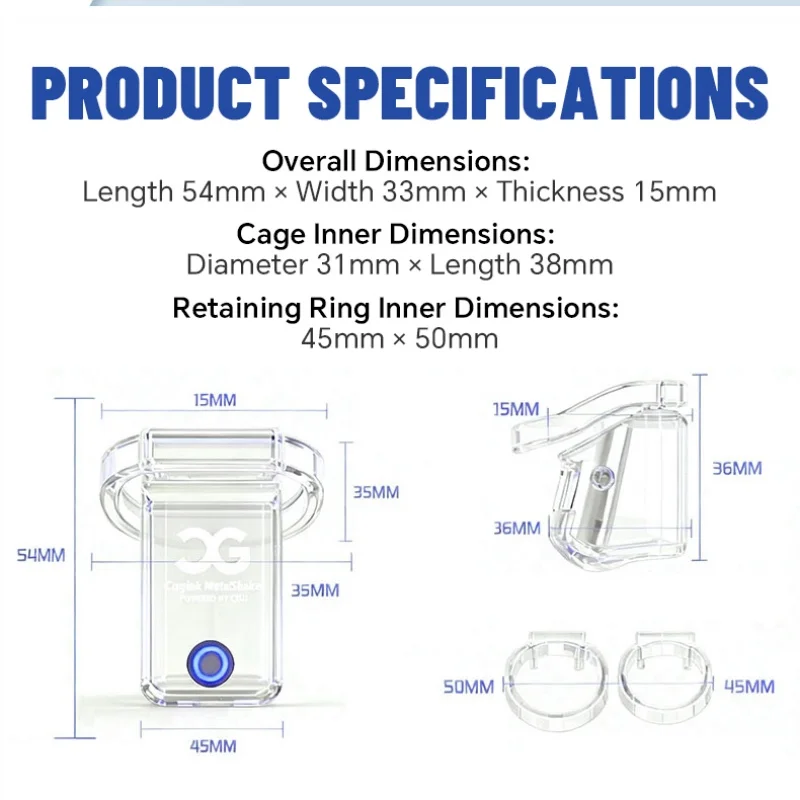 BUYBOOS × QIUI APP Remote Control Metal Cock Cage Male Chastity Cage Sissy Chastity Device CB Urethral Lock Penis Lock Sex Toy for Men Gay