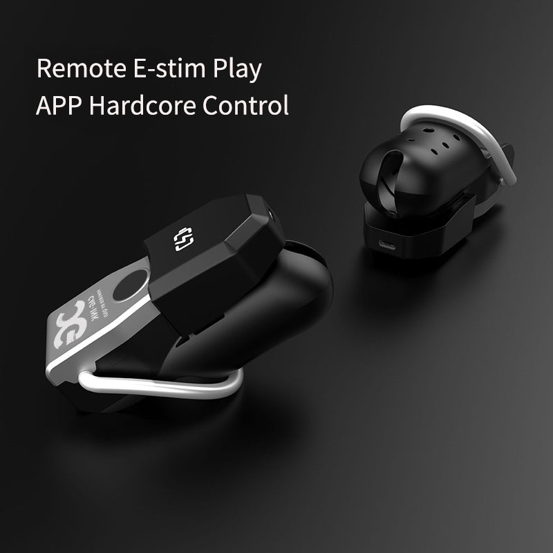 QIUI Upgraded 2 Penis Cage APP Remote Control Electric Shock Cock Cage Chastity Belt QIUI Cock Lock Sex Toy Male Chastity Device