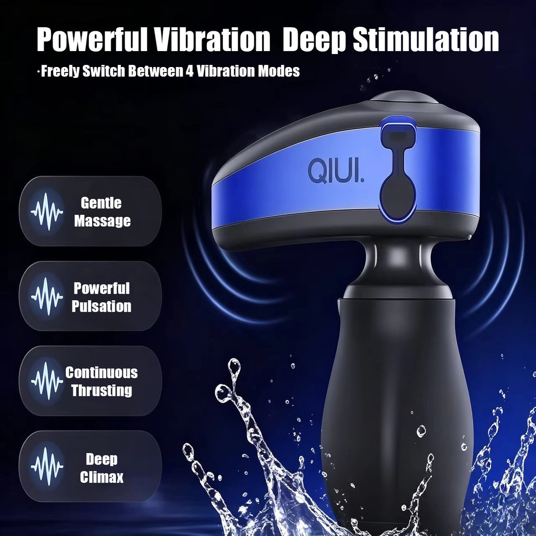 BUYBOOS × QIUI APP Remote Control Electric Shock Anal Plug Vibration Expansion Adjustable Diameter Butt Plug Lock Prostate Massage Sex Toy